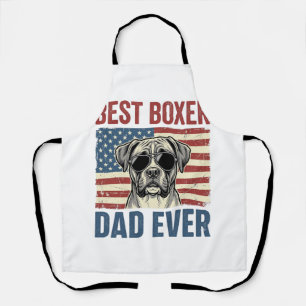 Best Boxer Dad Ever Vintage Dog Apron