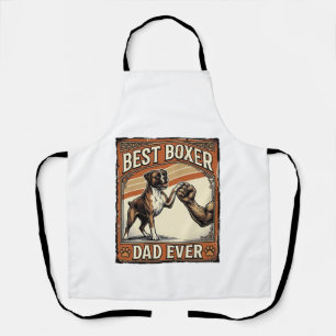Best Boxer Dad Ever Vintage Dog Dad Apron