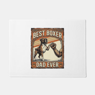 Best Boxer Dad Ever Vintage Dog Dad Doormat