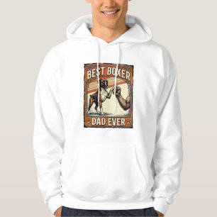 Best Boxer Dad Ever Vintage Dog Dad Hoodie