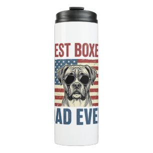 Best Boxer Dad Ever Vintage Dog Thermal Tumbler