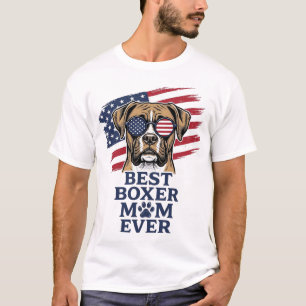Best Boxer Mum Ever Patriotic Dog Shirt Design_1