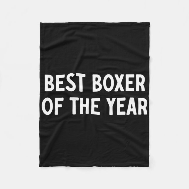 Best Boxer Of The Year  Fleece Blanket (Front)