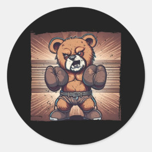Best Boxing Art For Kids Men Women Gloves Boxing S Classic Round Sticker