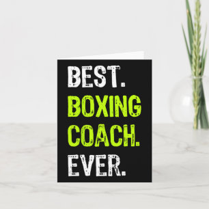 Best Boxing Coach Ever Card