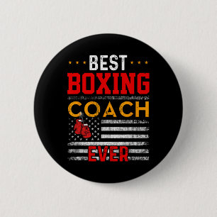 Best Boxing Coach Ever Funny Boxing Coach Training 6 Cm Round Badge