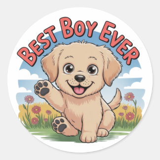 Best Boy Ever  Classic Round Sticker