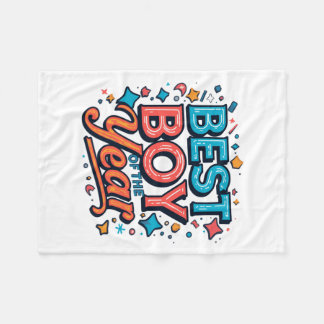 Best Boy Of The Year Cute Kids Fleece Blanket