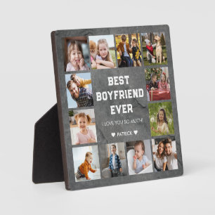Best Boyfriend Ever 12 Photo Collage  Plaque