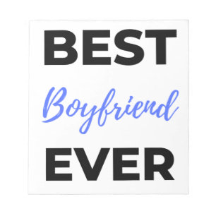 Best Boyfriend Ever Black Notepad