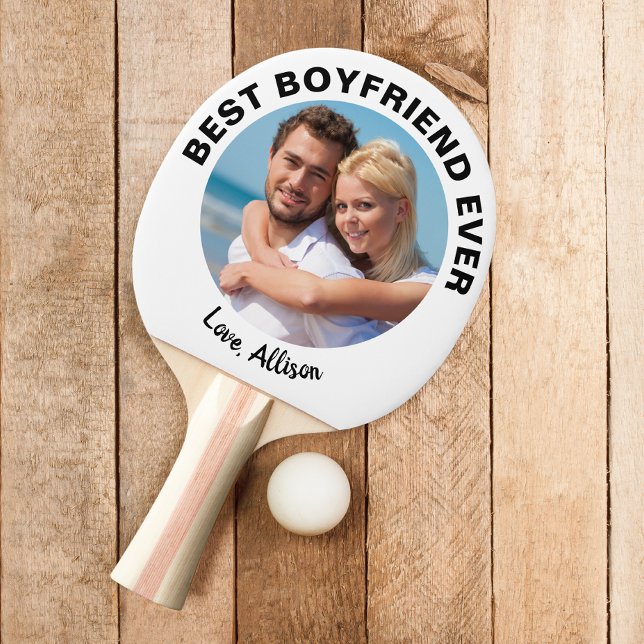 Best Boyfriend Ever Photo Ping Pong Paddle (Creator Uploaded)