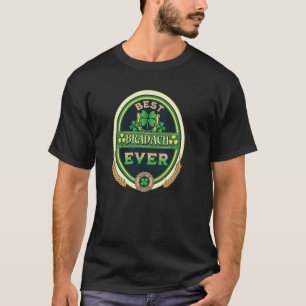 Best Bradach Ever Personal Name Irish Retro Beer L T-Shirt