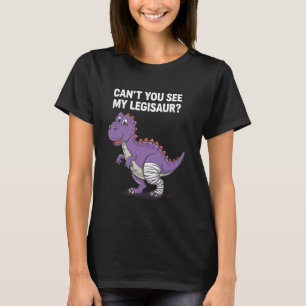 Best Broken Leg Art For Men Women Kids Broke Foot  T-Shirt