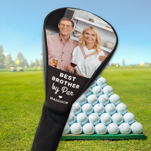 Best BROTHER By Par Birthday Custom Photo Golf Head Cover