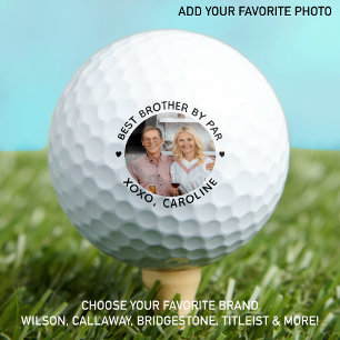 Best BROTHER By Par Personalised Photo Golf Balls