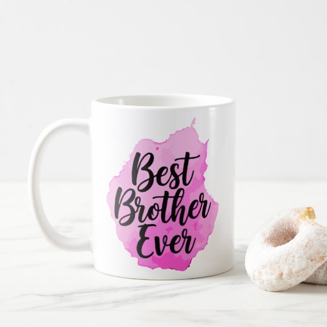 Best Brother Ever | funny brother in law bro Coffee Mug (With Donut)