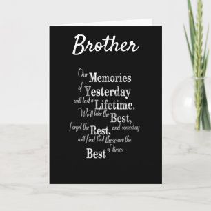 **BEST BROTHER EVER** HAPPY BIRTHDAY CARD