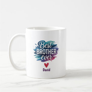 Best Brother Ever Mug   Personalised Gift for Him