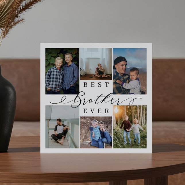 Best Brother Ever Photo Collage Keepsake Gift Plaque (Best Brother Ever Photo Collage Keepsake Gift Plaque)
