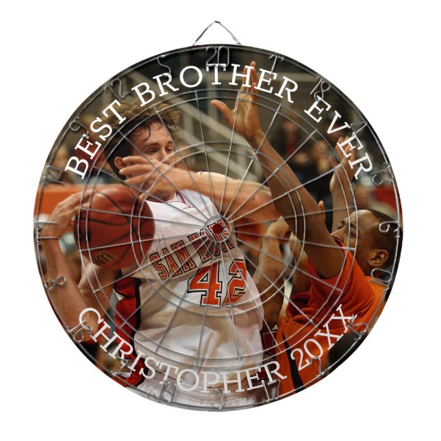 Best Brother Ever Photo Dartboard (Front)