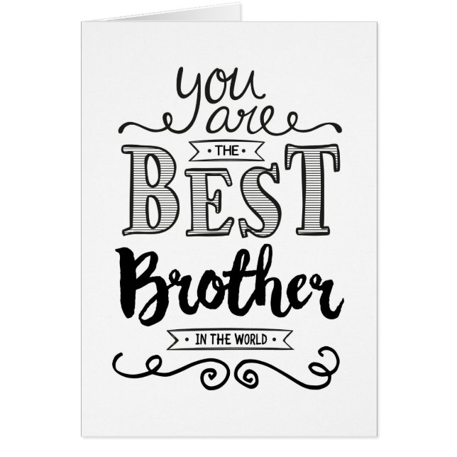 Best Brother in the World Birthday (Front)