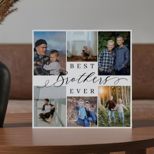 Best Brothers Ever Photo Collage Keepsake Gift Plaque