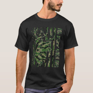 Best Buckin Auntie Ever USA Flag Camo For Father T-Shirt