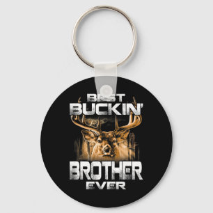 Best Buckin' Brother Ever Tee Deer Hunting Bucking Key Ring