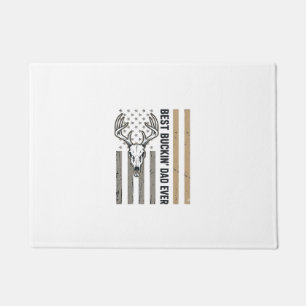 Best Buckin Dad Deer Hunting Vintage Shirt Design_ Doormat