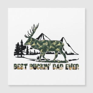 Best Buckin' Dad Ever -Camouflage Deer in Woodland