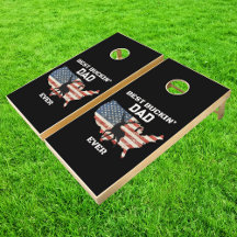 Best Buckin' Dad Ever Patriotic American Flag