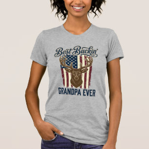 Best Buckin Grandpa Ever Deer Hunting Shirt Design