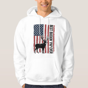 Best Buckin Pap Ever Deer Flag Vintage Vector_1 Hoodie