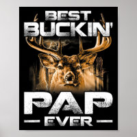 Best Buckin' Pap Ever Tee Deer Hunting Bucking Fat