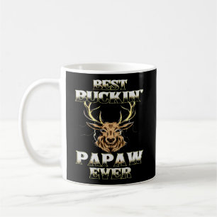 Best Buckin' Papaw Ever Deer Hunting Bucking Fathe Coffee Mug
