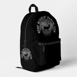 BEST BUCKIN' PAPAW EVER PRINTED BACKPACK