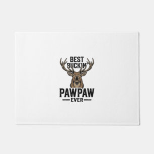 Best Buckin Pawpaw Vintage Deer Hunting Shirt_1 Doormat