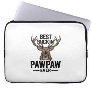Best Buckin Pawpaw Vintage Deer Hunting Shirt_1 Laptop Sleeve