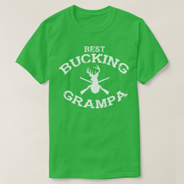 Best Bucking Grampa T-Shirt (Design Front)