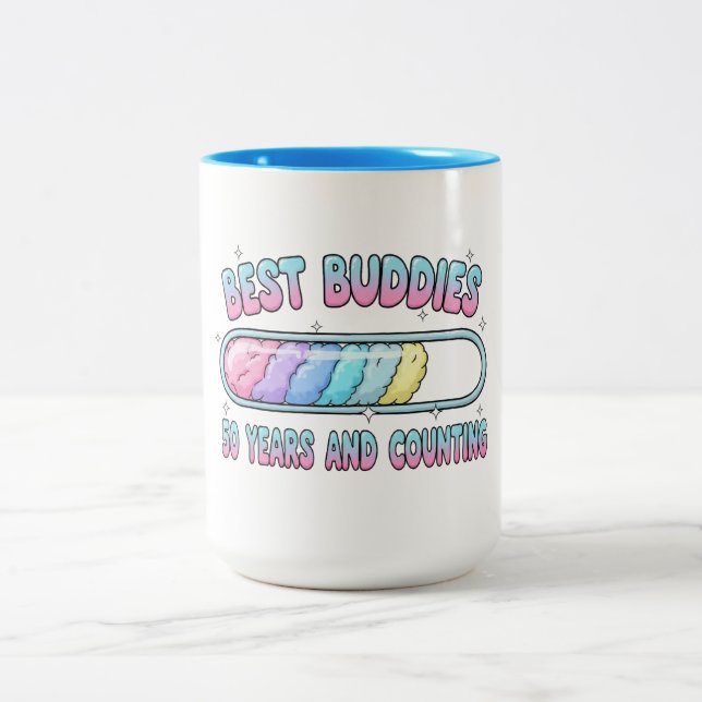 Best Buddies 50 Years & Counting Two-Tone Coffee Mug (Center)