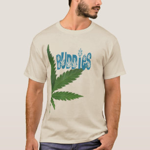 best buddies weed leaves weed lover t-shirt design