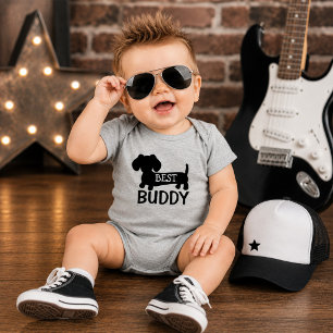 Best Buddy Dachshund One Piece Baby Outfit Bodysuit