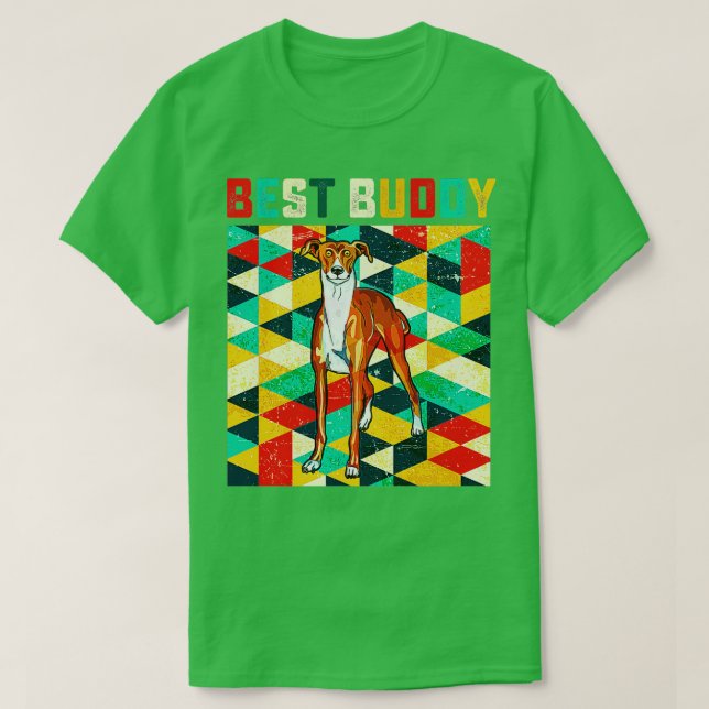 Best Buddy Greyhound T-Shirt (Design Front)