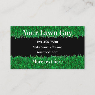 Best Budget Lawn Service Business Cards