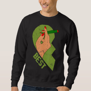 Best Buds Weed Funny Joint Stoner Friends Couples Sweatshirt