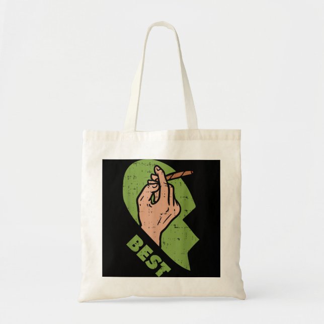 Best Buds Weed Matching Couple  Joint Stoner Frien Tote Bag (Front)