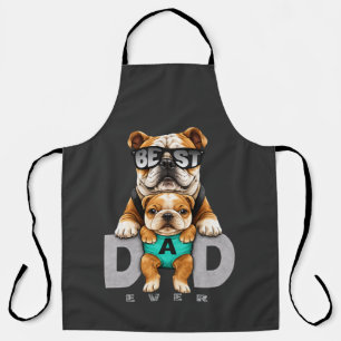 Best Bulldog Dad Ever – Cute Bulldog Father’s Day Apron