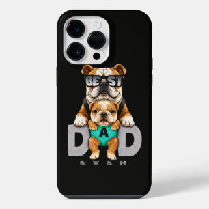 Best Bulldog Dad Ever – Cute Bulldog Father’s Day iPhone 14 Pro Max Case