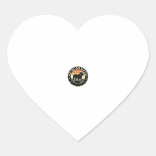 Best Bulldog Dad Ever Vintage Dog Lover Shirt (2)_ Heart Sticker