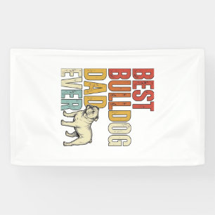 Best Bulldog Dad Ever Vintage Engraving Shirt Desi Banner
